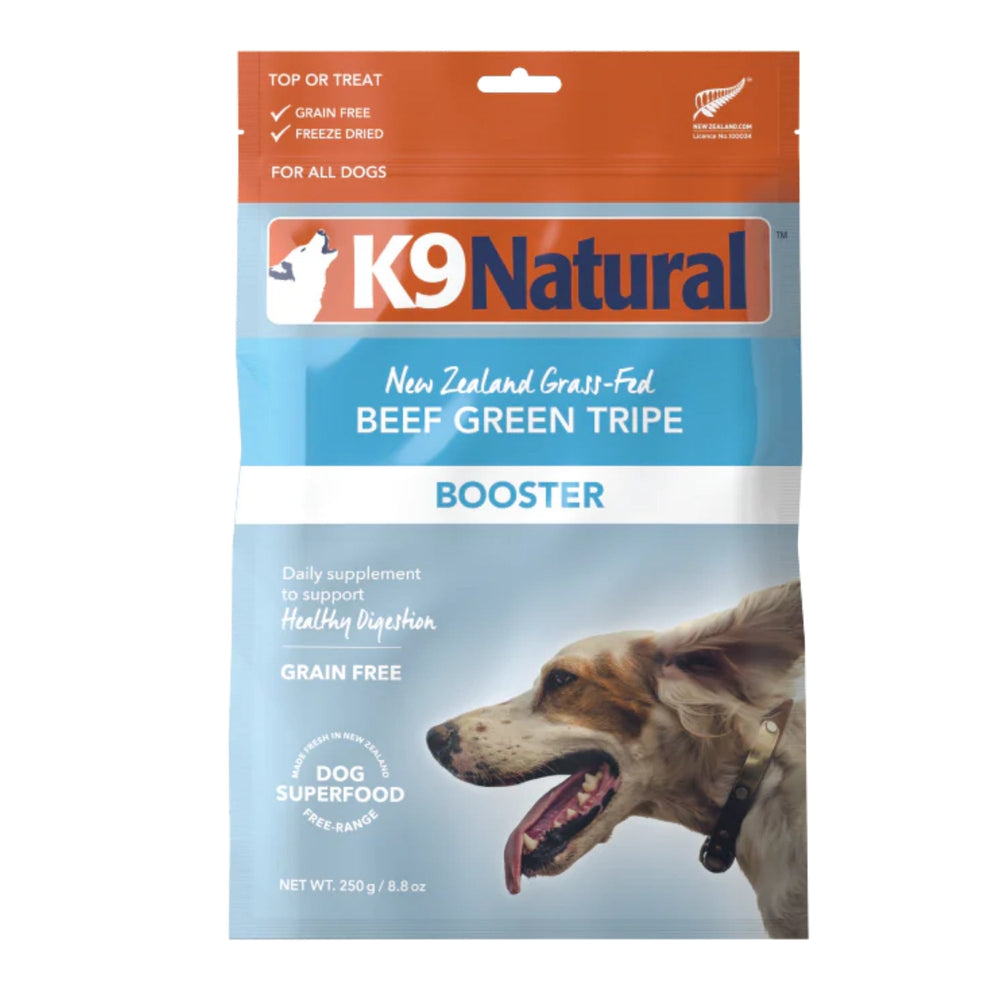 K9 Natural Dog Freeze-Dried Booster Beef Green Tripe 8.8oz.