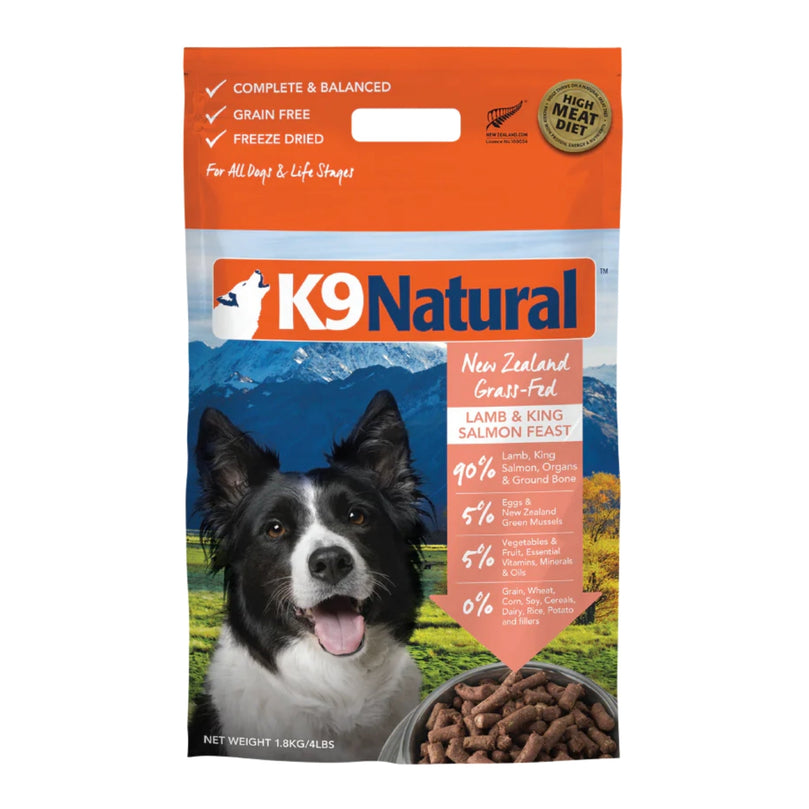 K9 Natural Dog Freeze-Dried Lamb & Salmon 4Lb for your Pet Dog with Pet Store X!