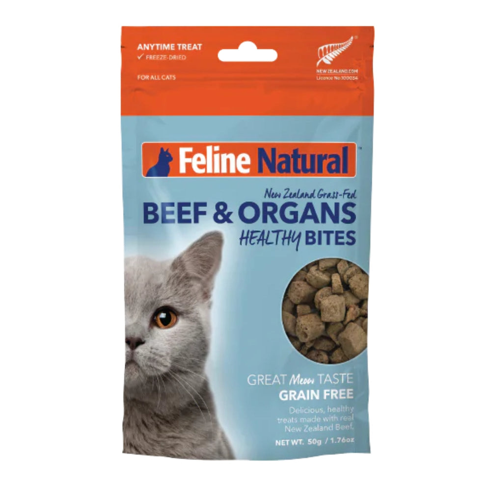 Feline Natural Cat Freeze-Dried Healthy Bites Beef 176oz for your Pet Cat with Pet Store X!