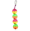 A & E Cages Happy Beaks Jingle Lattice Balls Toy 1.5in x 1.5in x 5.5in - Pet Store X