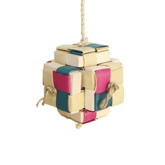 A & E Cages Happy Beaks Pixel Cube Medium Bird Toy 1ea for your Pet Bird with Pet Store X!