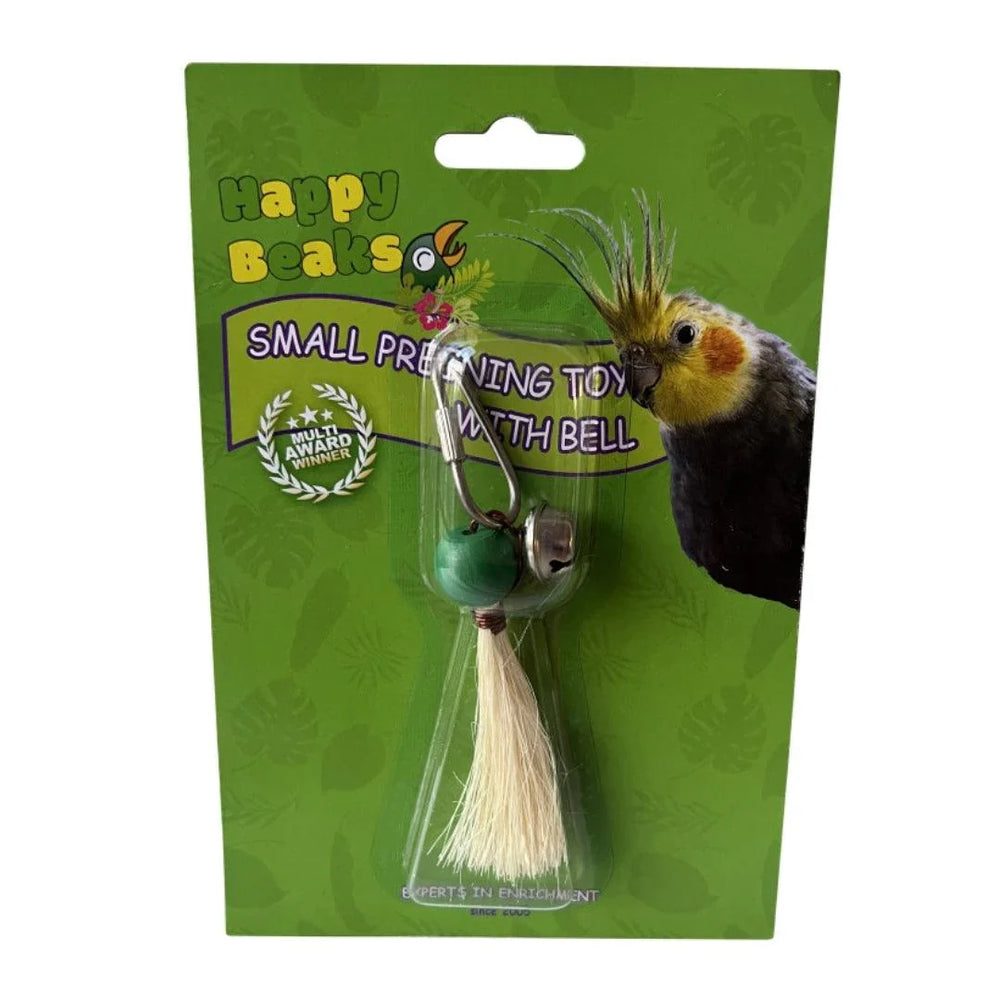 A & E Cages Happy Beaks Preening Toy with Bell Bird Toy 1ea/SM - Pet Store X