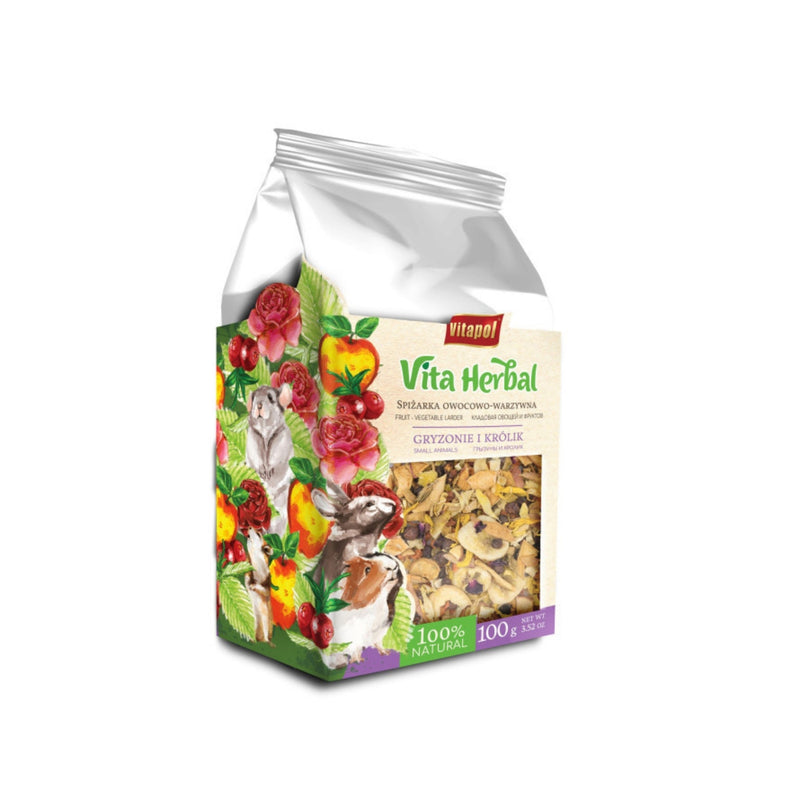 A & E Cages Vita Herbal Fruit & Vegetable Mix 1ea/100 g - Pet Store X