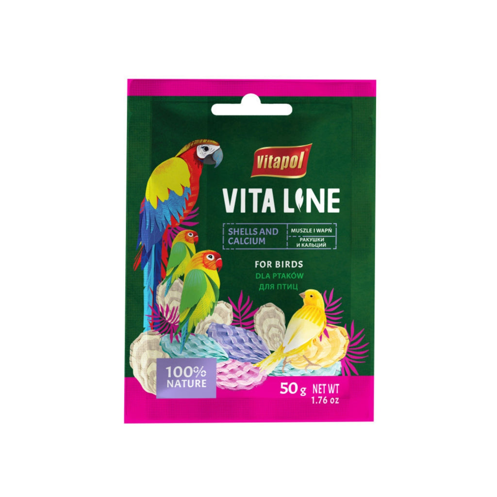 A & E Cages Vitapol Vita Line Shells & Calcium Bird Supplement 1ea/50 g for your Pet Bird with Pet Store X!