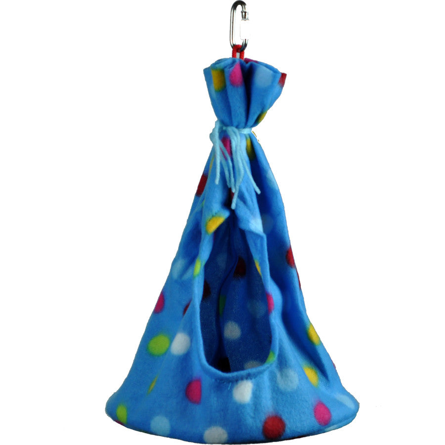 A and E Cages Happy Beaks Fleece Teepee Bird Toy MD - Pet Store X