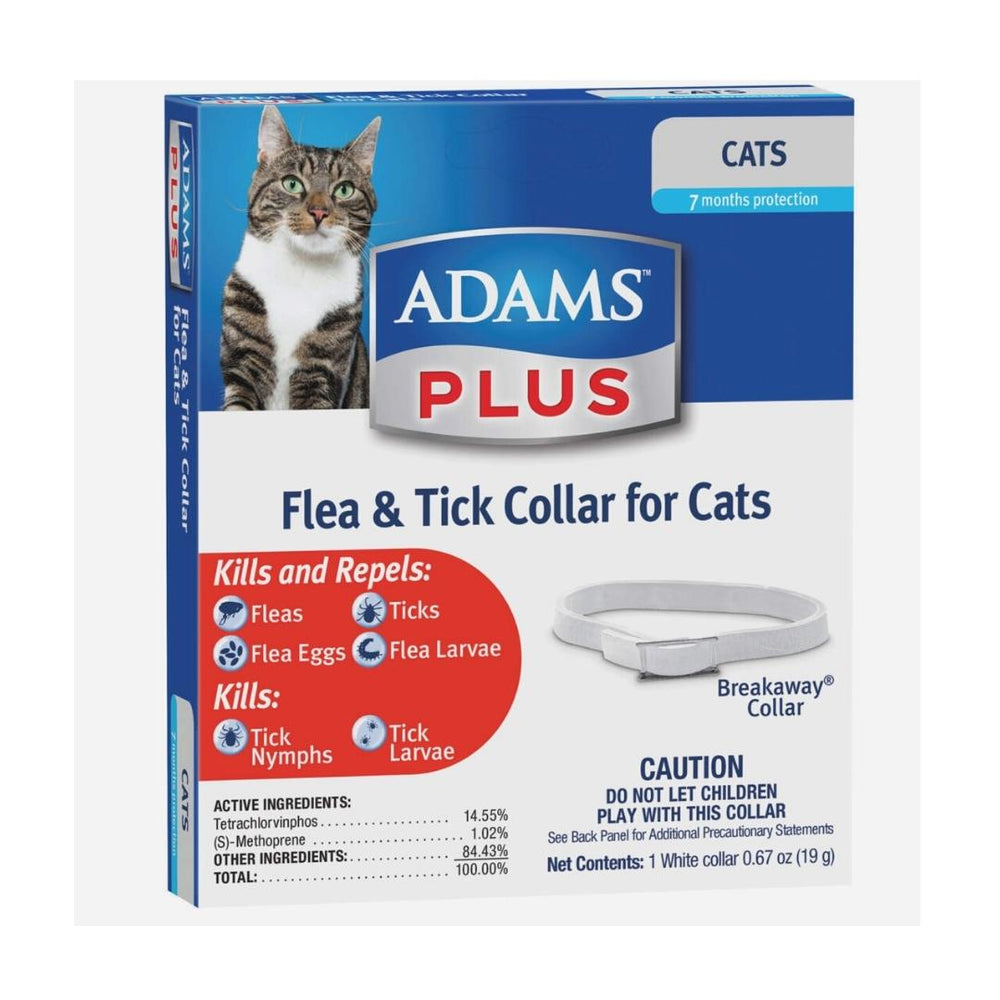 Adams Plus Flea & Tick Collar for Cats 1ea/1 pk - Pet Store X