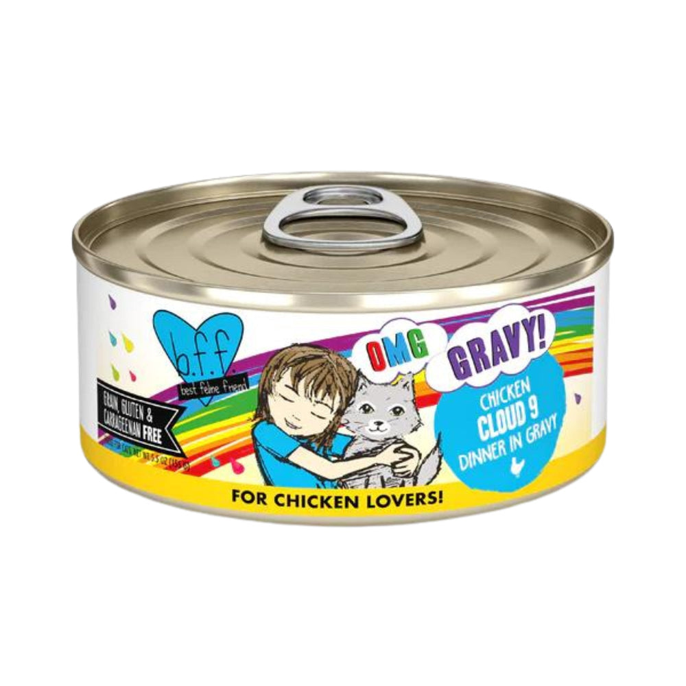 BFF Cat Omg Chicken Cloud 9 Dinner in Gravy 55oz (Case of 8) for your Pet Cat with Pet Store X!