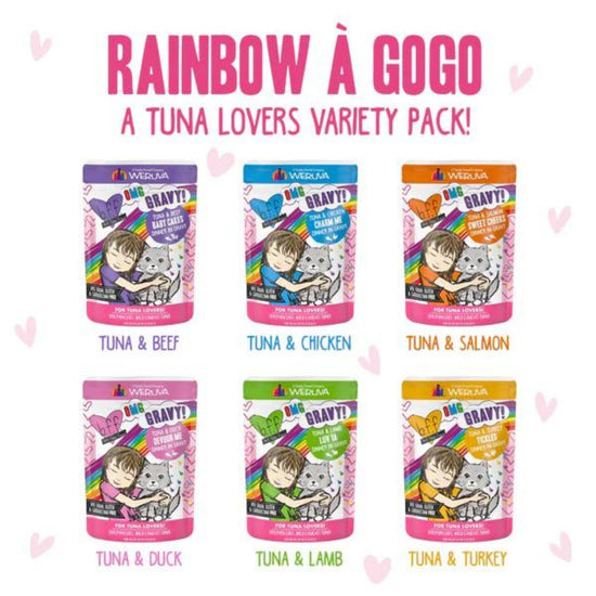 BFF Cat Omg Rainbow Variety Pack 3oz. Pouch (Case of 12) - Pet Store X