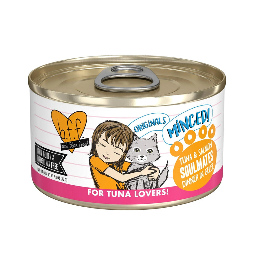 BFF Cat Originals Tuna and Salmon Soulmates Dinner in Gele 3oz (Case of 24) for your Pet Cat with Pet Store X!