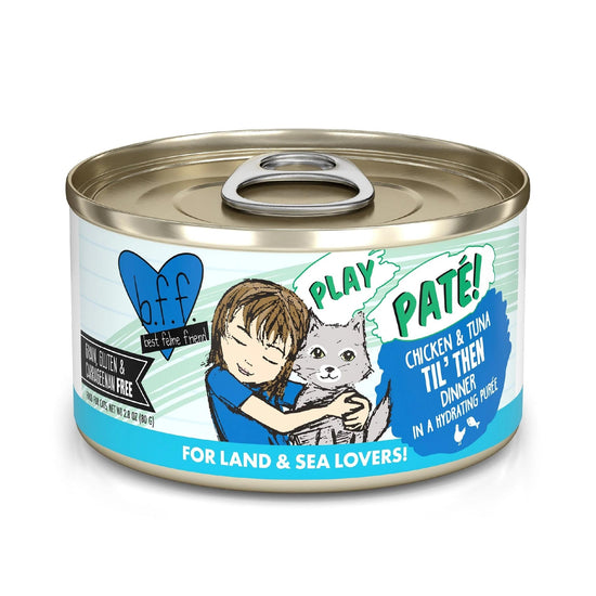 BFF Cat Play Chicken and Tuna Til Then Dinner 28oz (Case of 12) for your Pet Cat with Pet Store X!