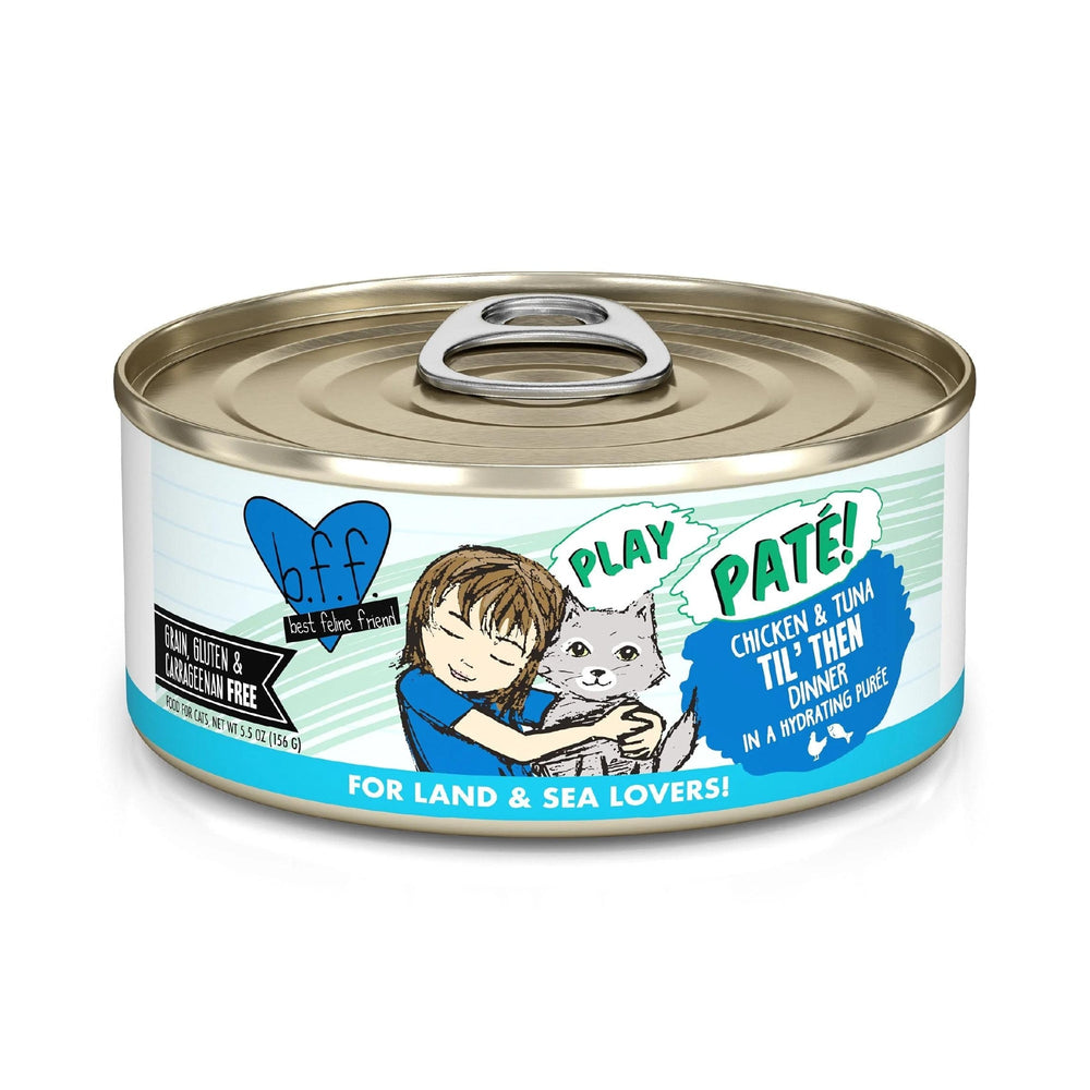 BFF Cat Play Chicken and Tuna Til Then Dinner 55oz (Case of 8) for your Pet Cat with Pet Store X!