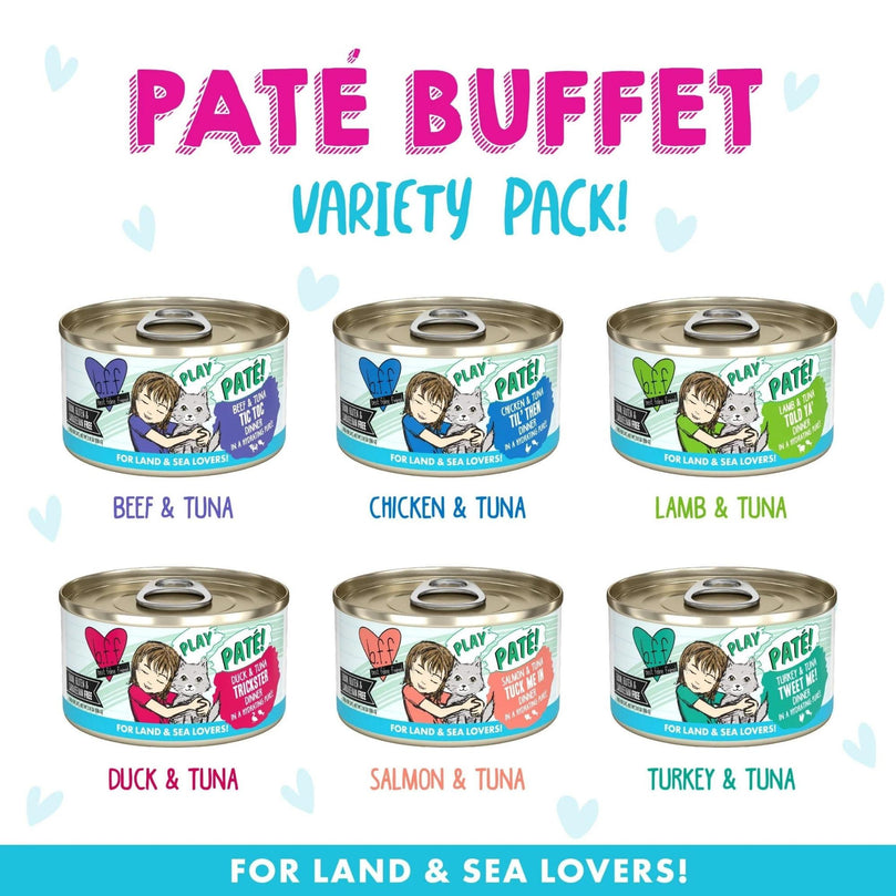 BFF Cat Play Pat Partay! Variety Pack 3oz. (Case of 12) - Pet Store X