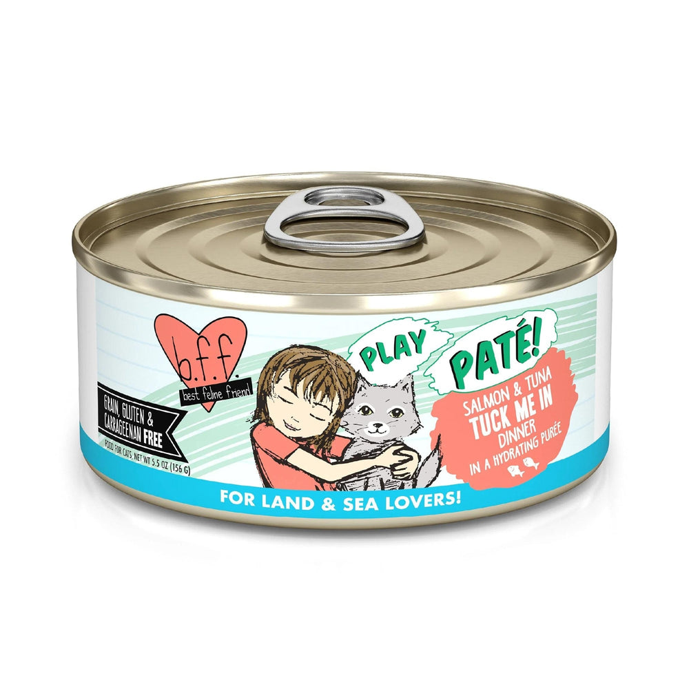 BFF Cat Play Salmon and Tuna Tuck Me In Dinner 5.5oz. (Case of 8) - Pet Store X