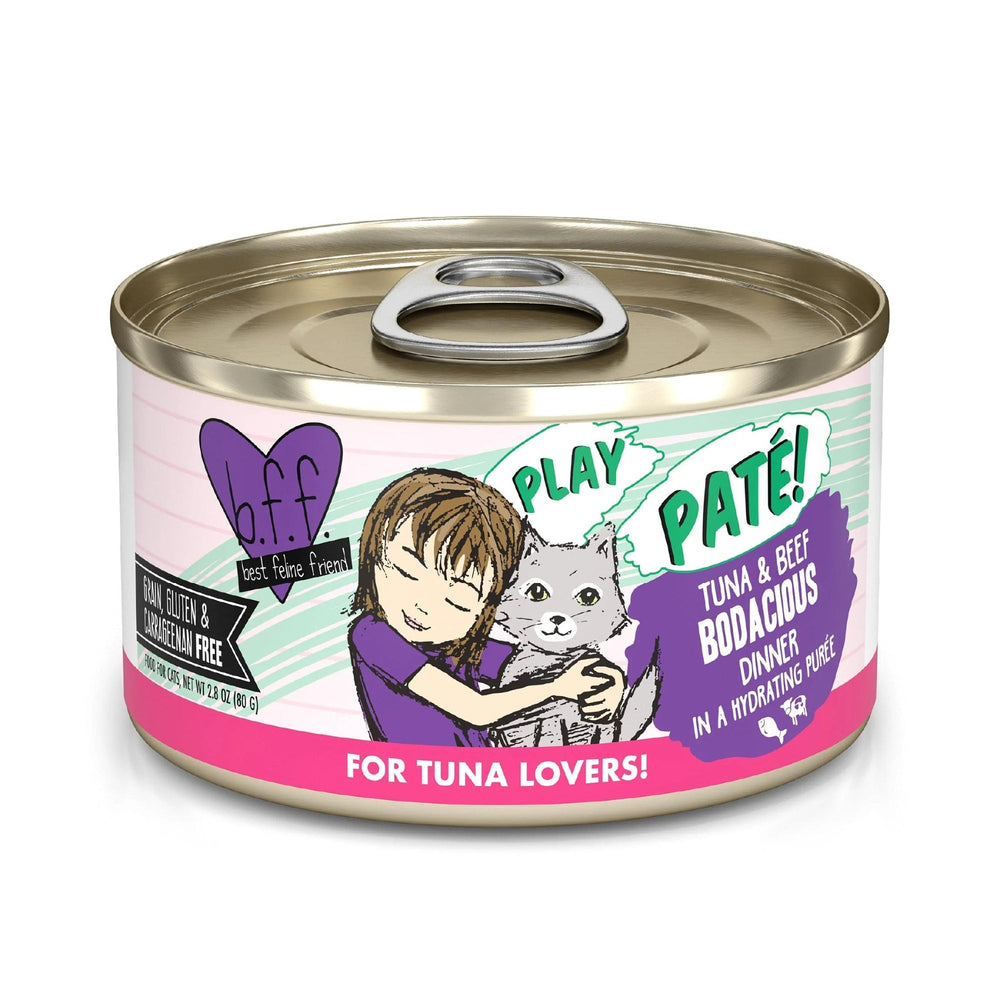 BFF Cat Play Tuna and Beef Bodacious Dinner 28oz(Case of 12) for your Pet Cat with Pet Store X!