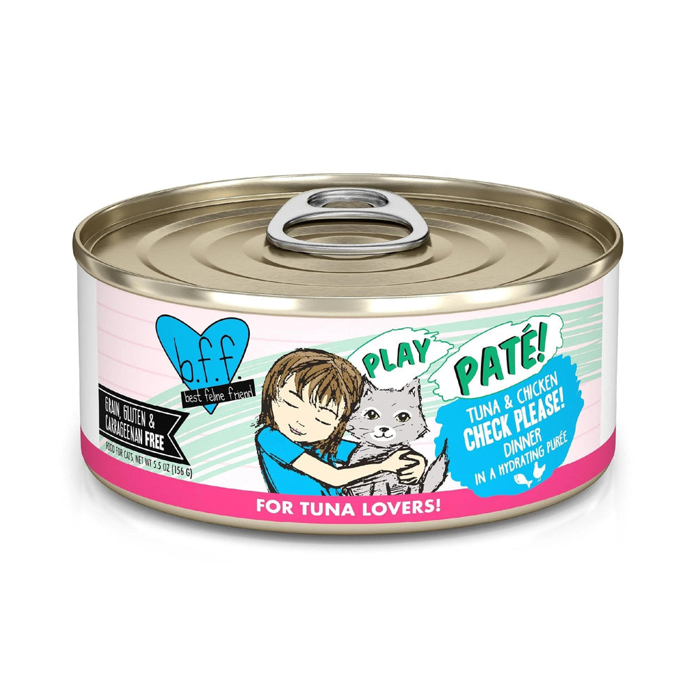 BFF Cat Play Tuna and Chicken Check Please! Dinner 5.5oz.(Case of 8) - Pet Store X