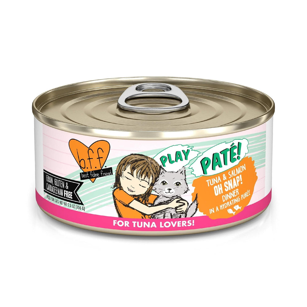 BFF Cat Play Tuna and Salmon Oh Snap Dinner 5.5 oz. (Case of 8) - Pet Store X