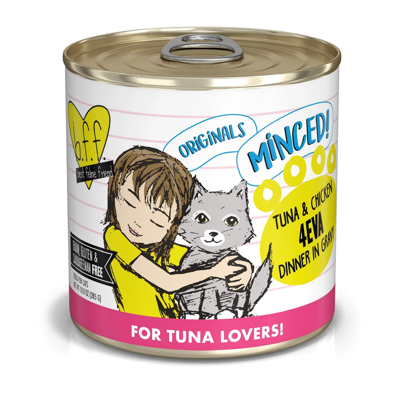 BFF Cat Tuna and Chicken 4Eva Dinner in Gravy 10oz (Case of 12) for your Pet Cat with Pet Store X!