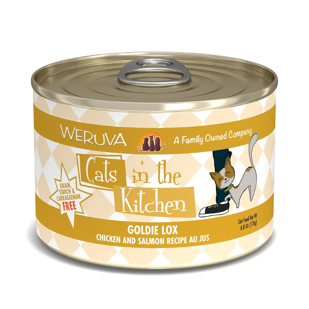 Cats In The Kitchen Goldie Lox Chicken and Salmon Recipe 6oz (Case of 24) for your Pet Cat with Pet Store X!