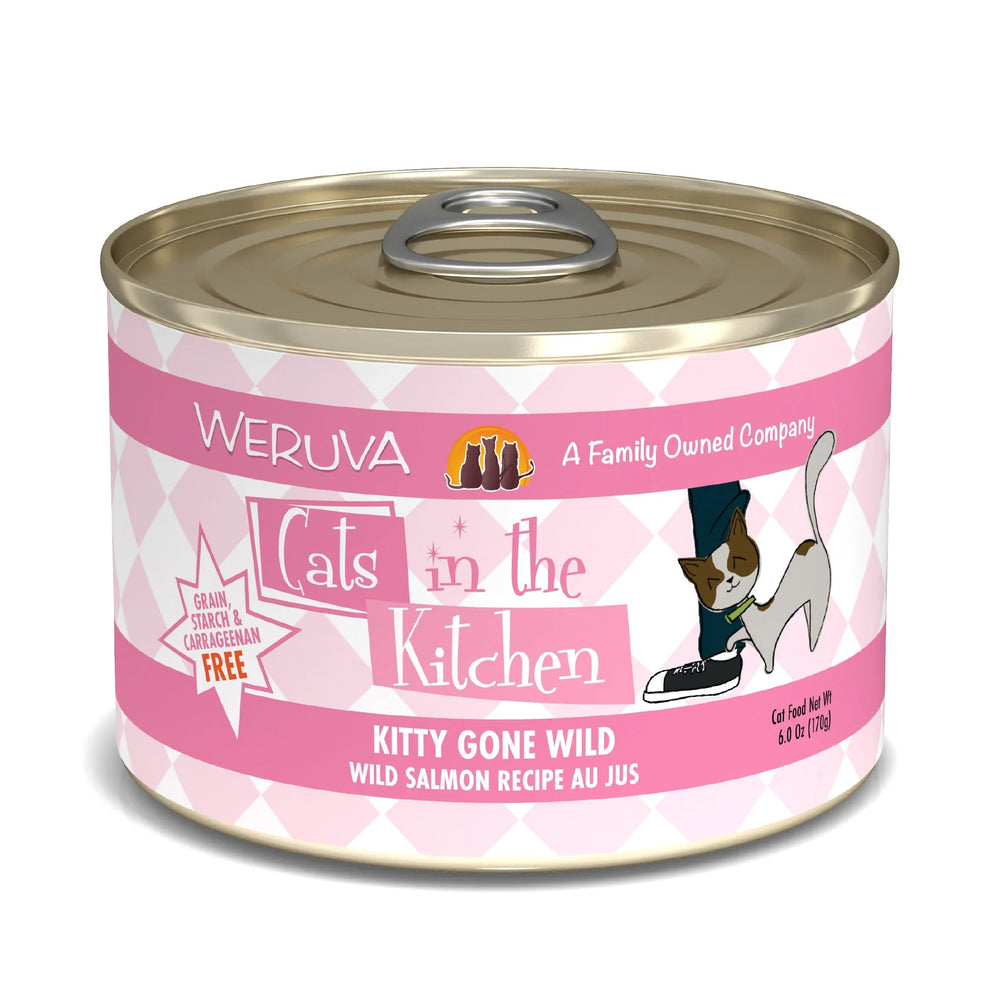 Cats In The Kitchen Kitty Gone Wild - Wild Salmon Recipe 6oz. (Case of 24) - Pet Store X