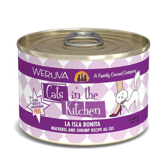 Cats In The Kitchen La Isla Bonita Mackerel and Shrimp Recipe 6oz (Case of 24) for your Pet Cat with Pet Store X!