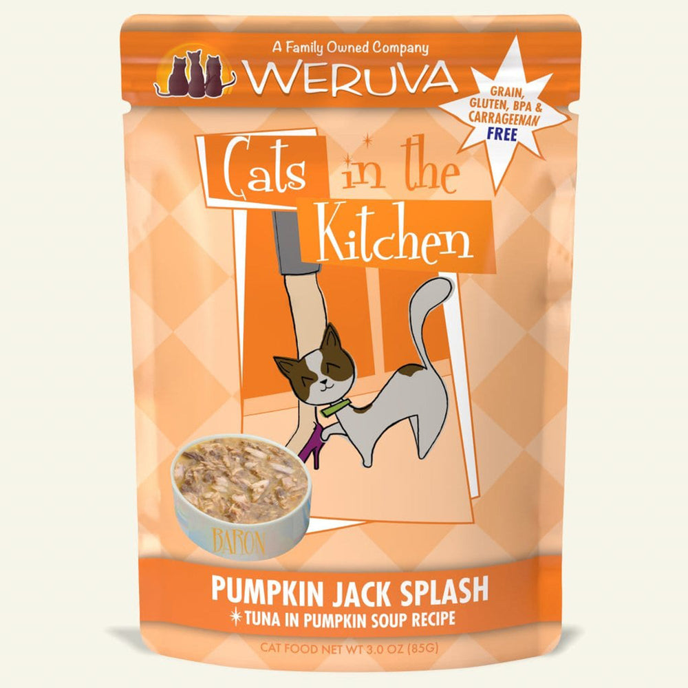 Cats In The Kitchen Pumpkin Jack Splash Tuna in Pumpkin Soup 3oz. Pouch (Case of 12) - Pet Store X