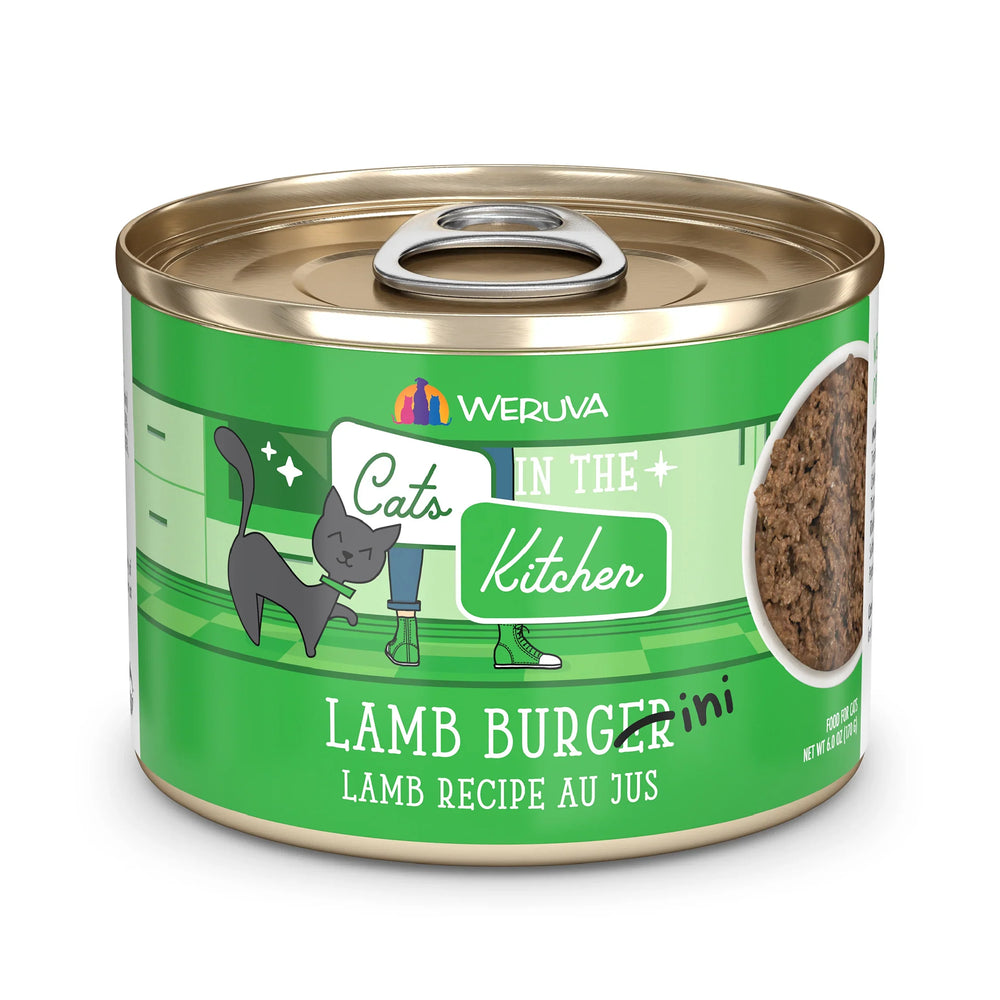 Cats in the Kitchen Lamb Burger-ini Lamb Recipe 6oz. (Case of 24) - Pet Store X