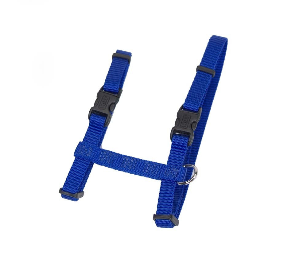 Coastal Figure H Adjustable Nylon Cat Harness Blue 3-8 in x 10-18 in - Pet Store X