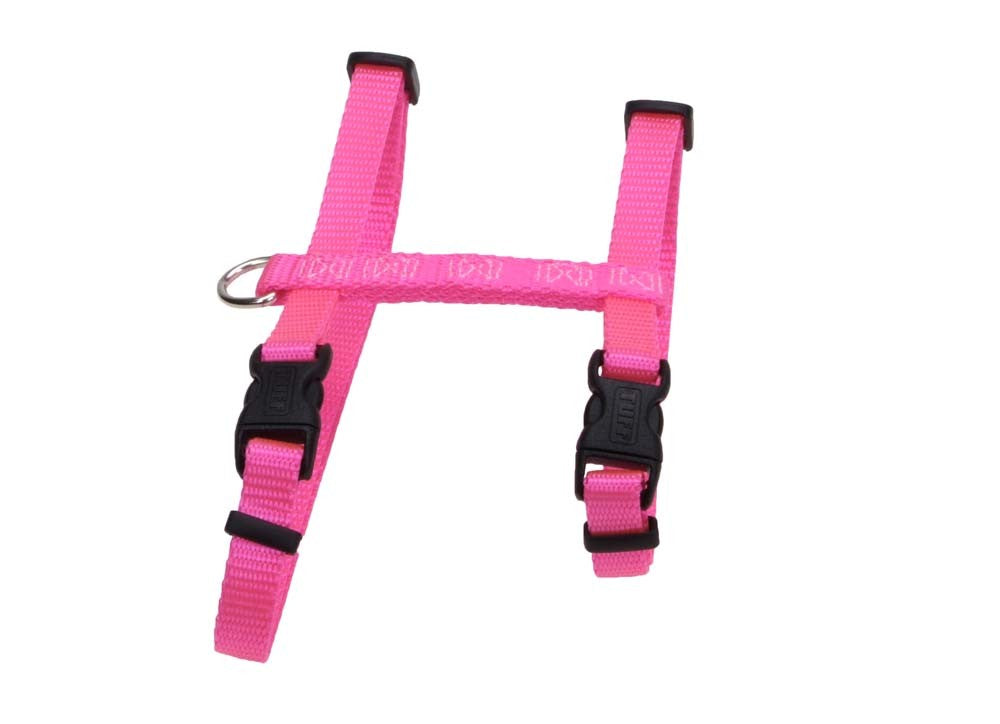 Coastal Figure H Adjustable Nylon Cat Harness Neon Pink 3-8 in x 10-18 in - Pet Store X