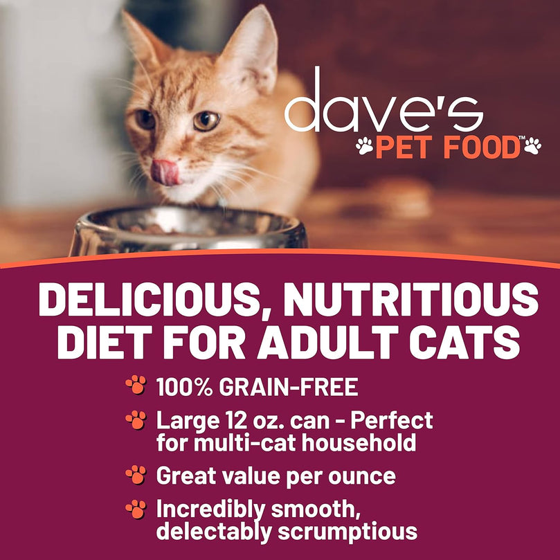 Dave's Naturally Healthy Cat Food; Turkey and Giblets Pate Dinner 13.2oz. (Case of 12) - Pet Store X