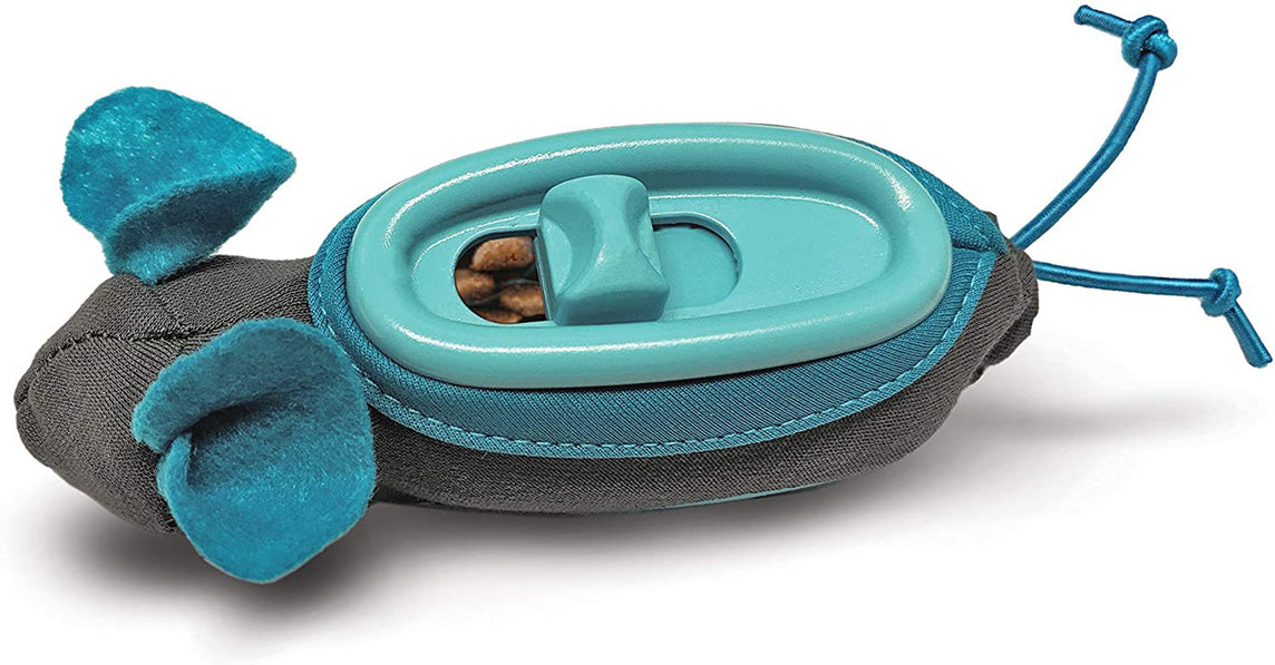 Doc and Phoebe The Hunting Snacker Cat Feeder Black-Blue 3.5in - Pet Store X