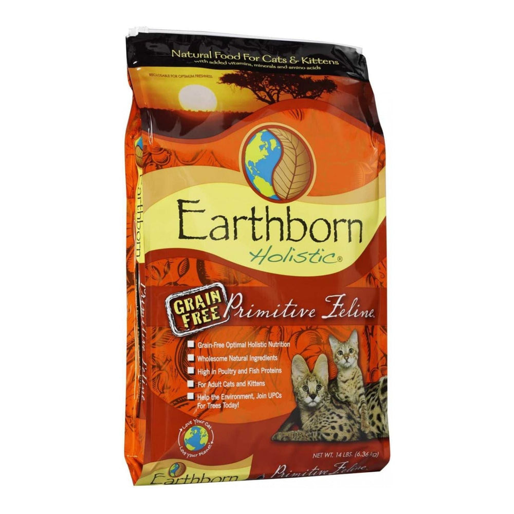 Earthborn Holistic Primitive Feline Grain Free Dry Cat Food 1ea/14 lb - Pet Store X