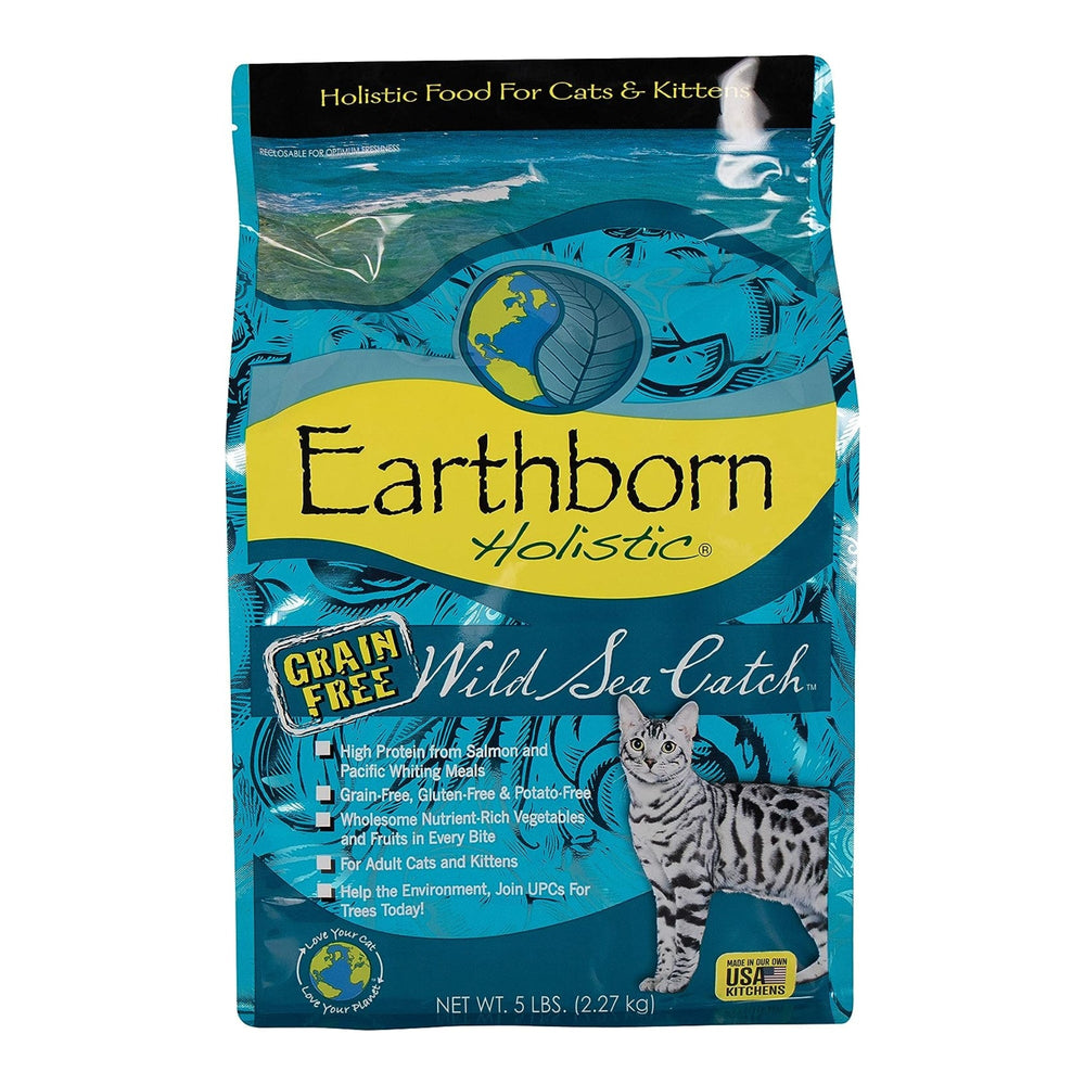 Earthborn Holistic Wild Sea Catch Grain Free Dry Cat Food 1ea/5 lb - Pet Store X