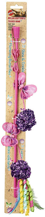 Ethical Pet Butterfly & Mylar Wand Asstd - Pet Store X