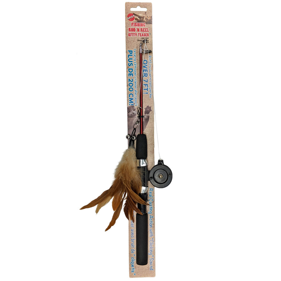 Ethical Pet Fishing Rod & Reel Kitty Teaser - Pet Store X