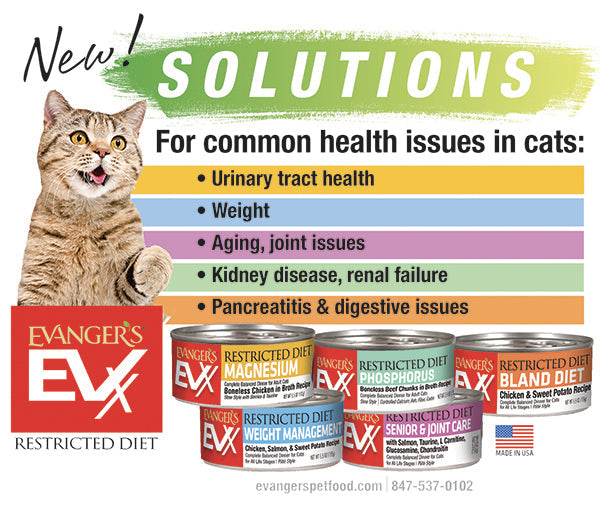 Evanger's EVx Restricted Diet Low Phosphorus Wet Cat Food Boneless Beef Chunks in Broth 24ea/5.5 oz, 24 pk - Pet Store X