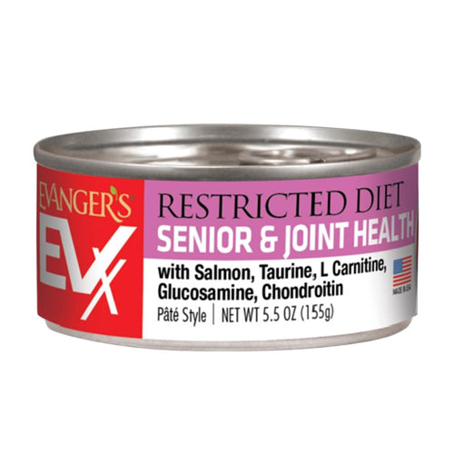 Evanger's EVx Restricted Diet Senior & Joint Health Wet Cat Food Salmon 24ea/5.5 oz - Pet Store X