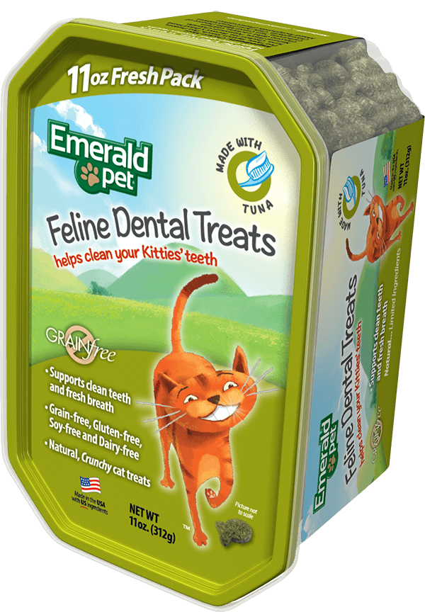 Emerald Pet Feline Dental Cat Treats Tuna 11oz for your Pet Cat with Pet Store X!