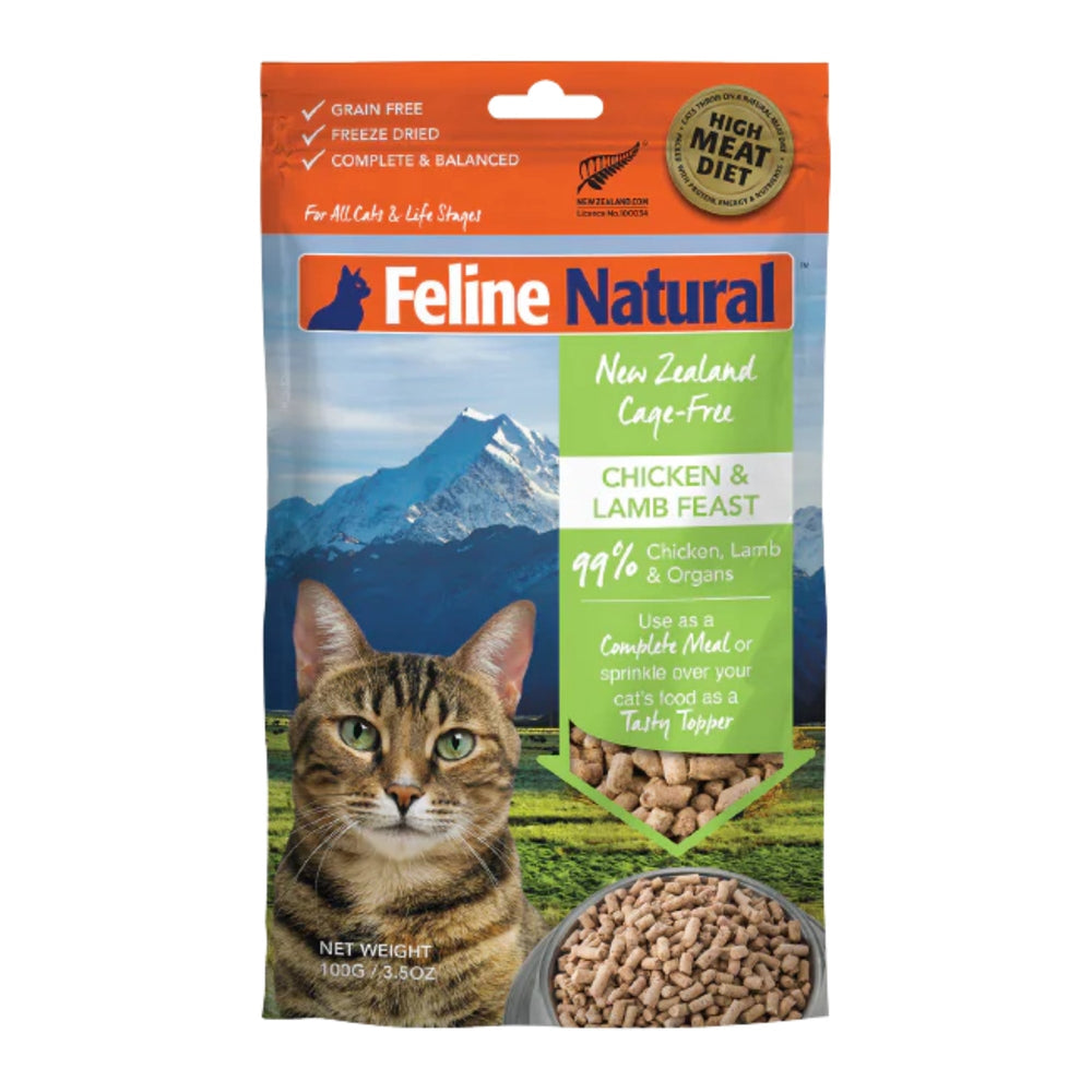 Feline Natural Cat Freeze-Dried Chicken & Lamb Topper 3.5oz. - Pet Store X