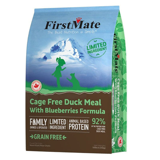 Firstmate Cat Limited Ingredient Grain Free Duck Blueberries 10Lb for your Pet Cat with Pet Store X!