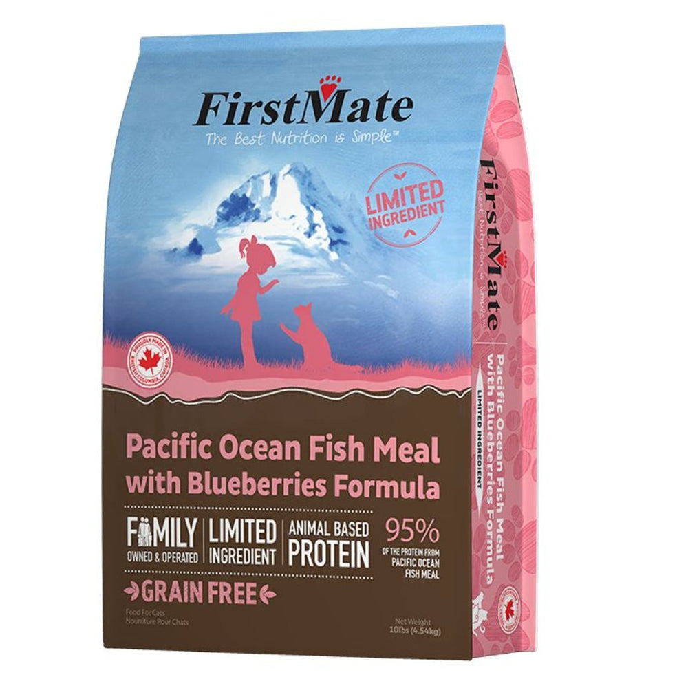 Firstmate Cat Limited Ingredient Grain Free Ocean Fish Blueberries 10Lb for your Pet Cat with Pet Store X!