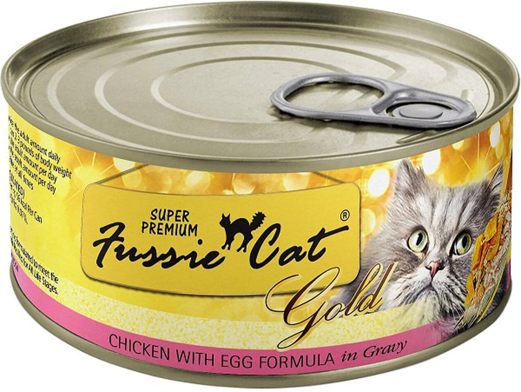 **Fussie Cat Gold Chicken Egg Gravy 282oz (Case of 24) for your Pet Cat with Pet Store X!