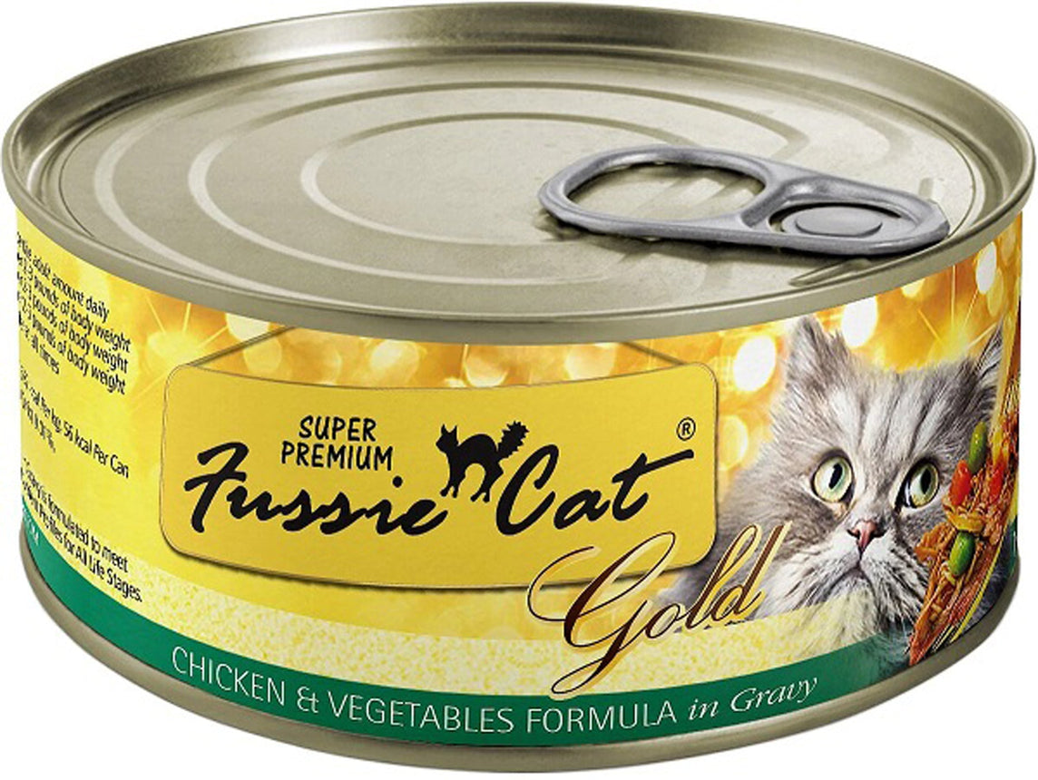 **Fussie Cat Gold Chicken Veg Gravy 282oz (Case of 24) for your Pet Cat with Pet Store X!