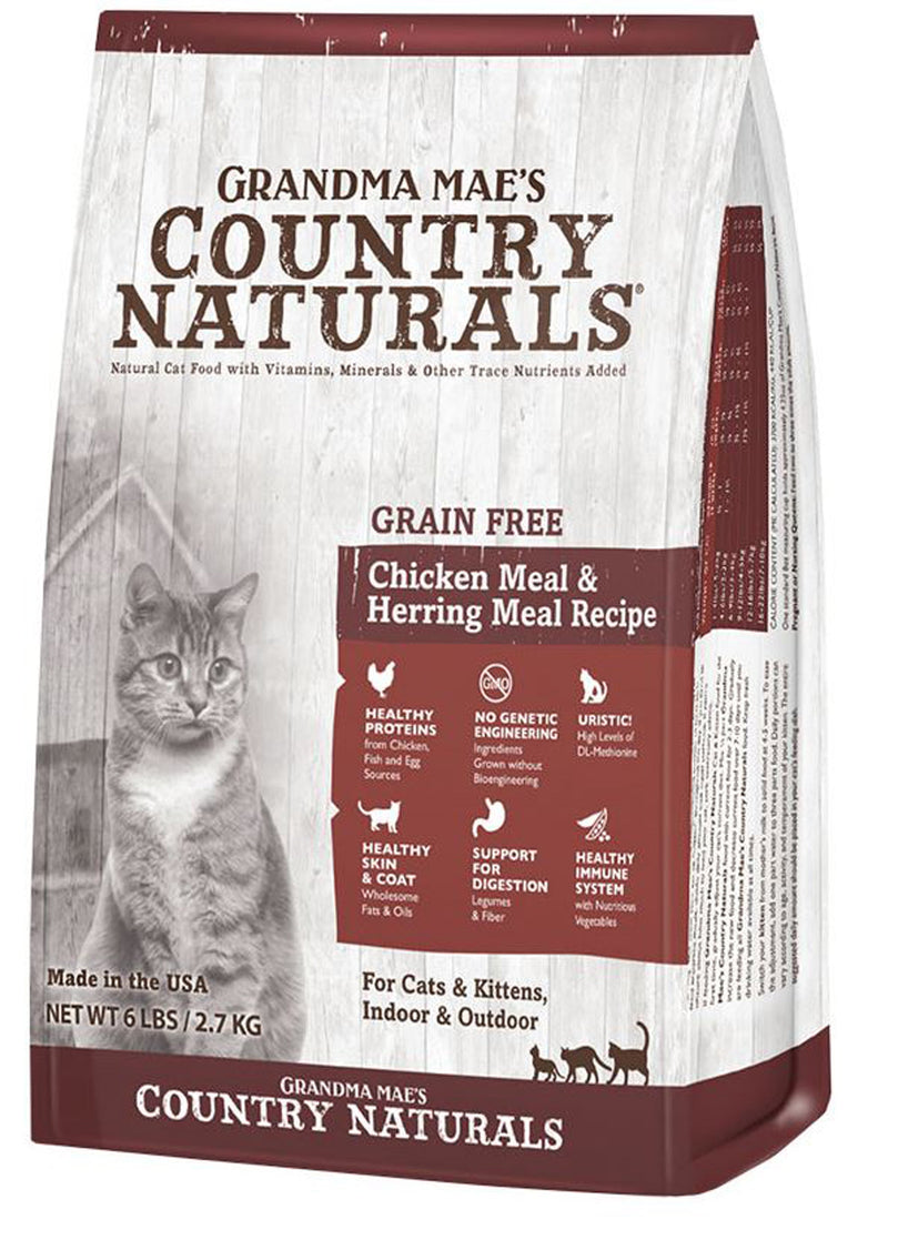 Grandma Mae's Country Naturals Grain Free Dry Cat Food Chicken 1ea/12 lb for your Pet Cat with Pet Store X!