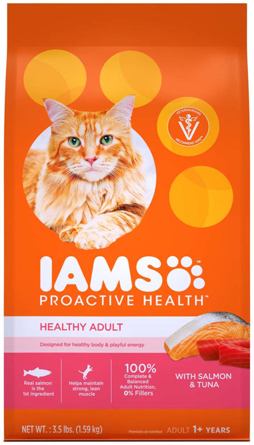 IAMS Proactive Health Adult Dry Cat Food Salmon 1ea/35 lb for your Pet Cat with Pet Store X!