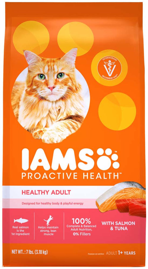 IAMS Proactive Health Adult Dry Cat Food Salmon 1ea/7 lb - Pet Store X