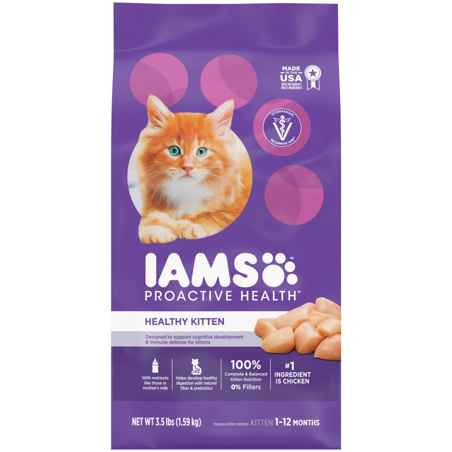 IAMS Proactive Health Kitten Dry Cat Food Chicken 1ea/35 lb for your Pet Cat.