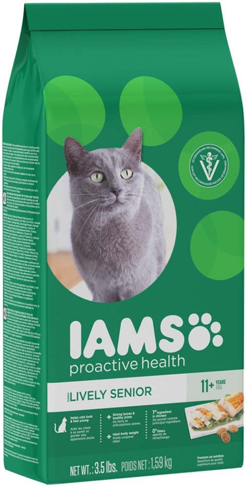 IAMS Proactive Health Senior Dry Cat Food Chicken 1ea/35 lb for your Pet Cat with Pet Store X!