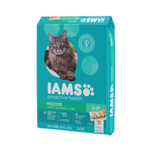 IAMS Proactive Health Weight Control & Hairball Care Indoor Adult Dry Cat Food Chicken & Turkey 1ea/7 lb for your Pet Cat with Pet Store X!