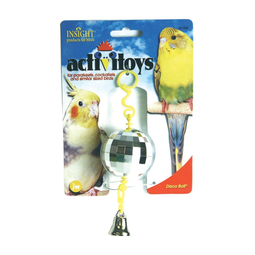 JW Pet ActiviToy Disco Ball Bird Toy Multi-Color 1ea/SM/MD for your Pet Bird with Pet Store X!