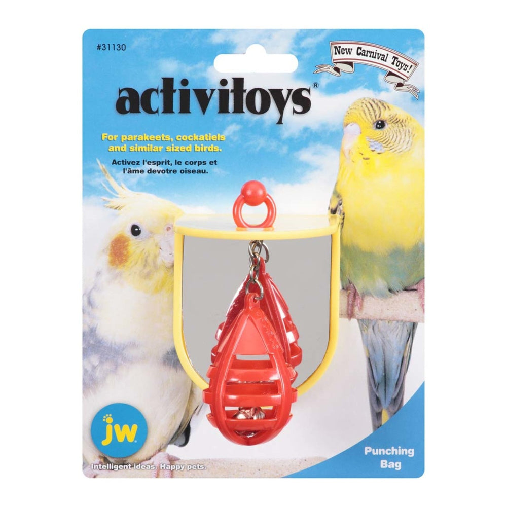 JW Pet ActiviToy Punching Bag Bird Toy Multi-Color 1ea/SM/MD for your Pet Bird with Pet Store X!